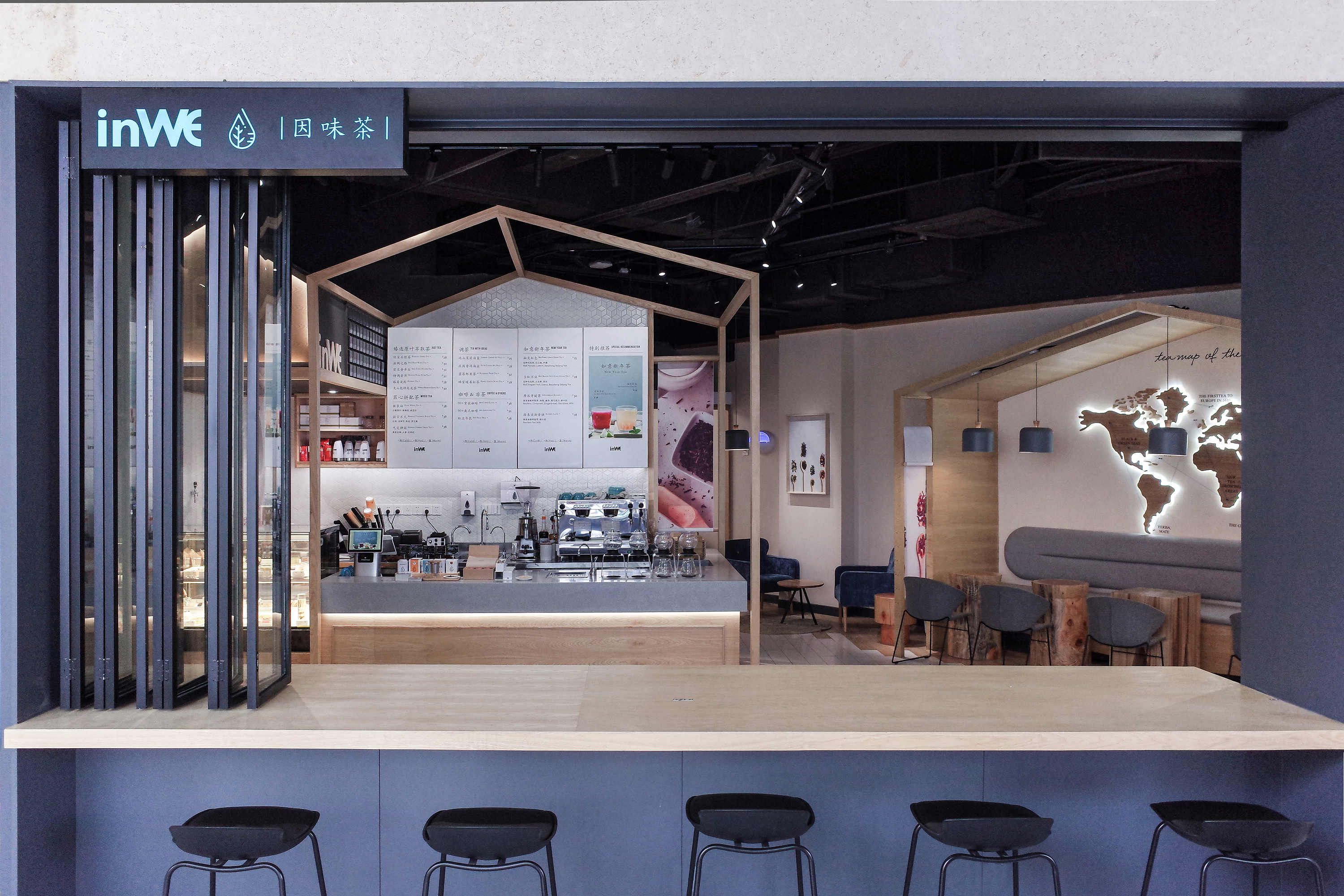 杭州网红风茶饮店  梁仓空间设计-9