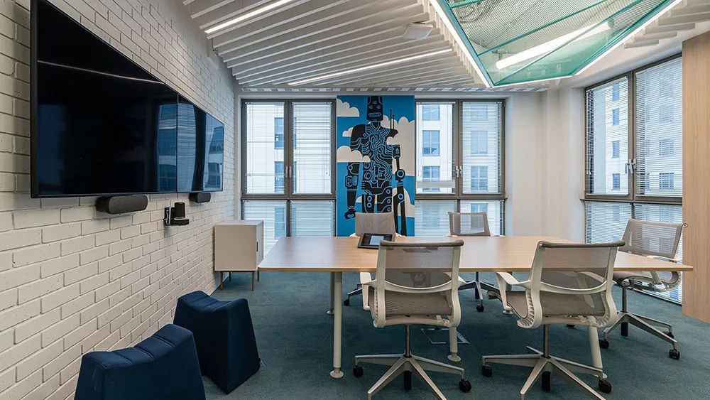 波兰 Autodesk 办公室 | 活力动感金属网演绎现代工业风-33