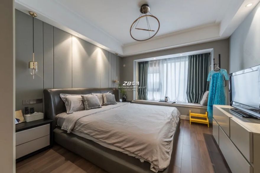 ZB design | 同事115平超有质感的轻奢风,效果好到没朋友!-48
