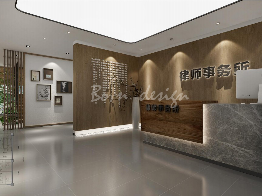 云南律师事务所办公室空间设计-1