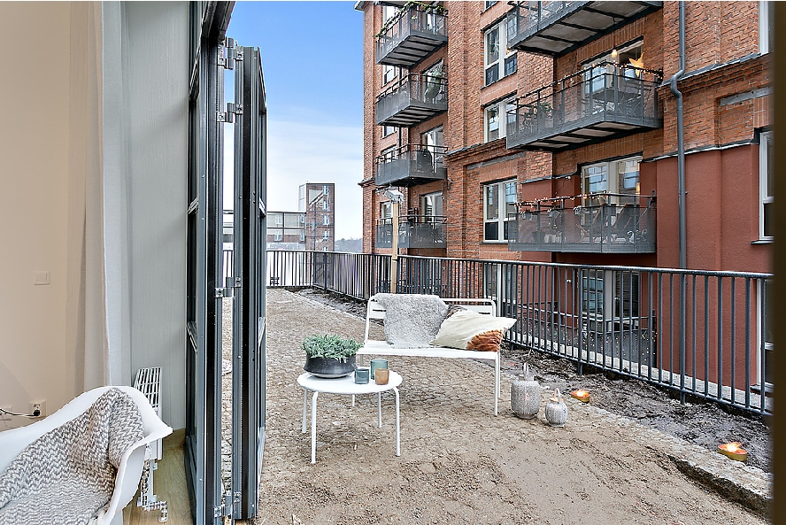 斯德哥尔摩带海港景观的纽约风格 loft丨瑞典斯德哥尔摩-14