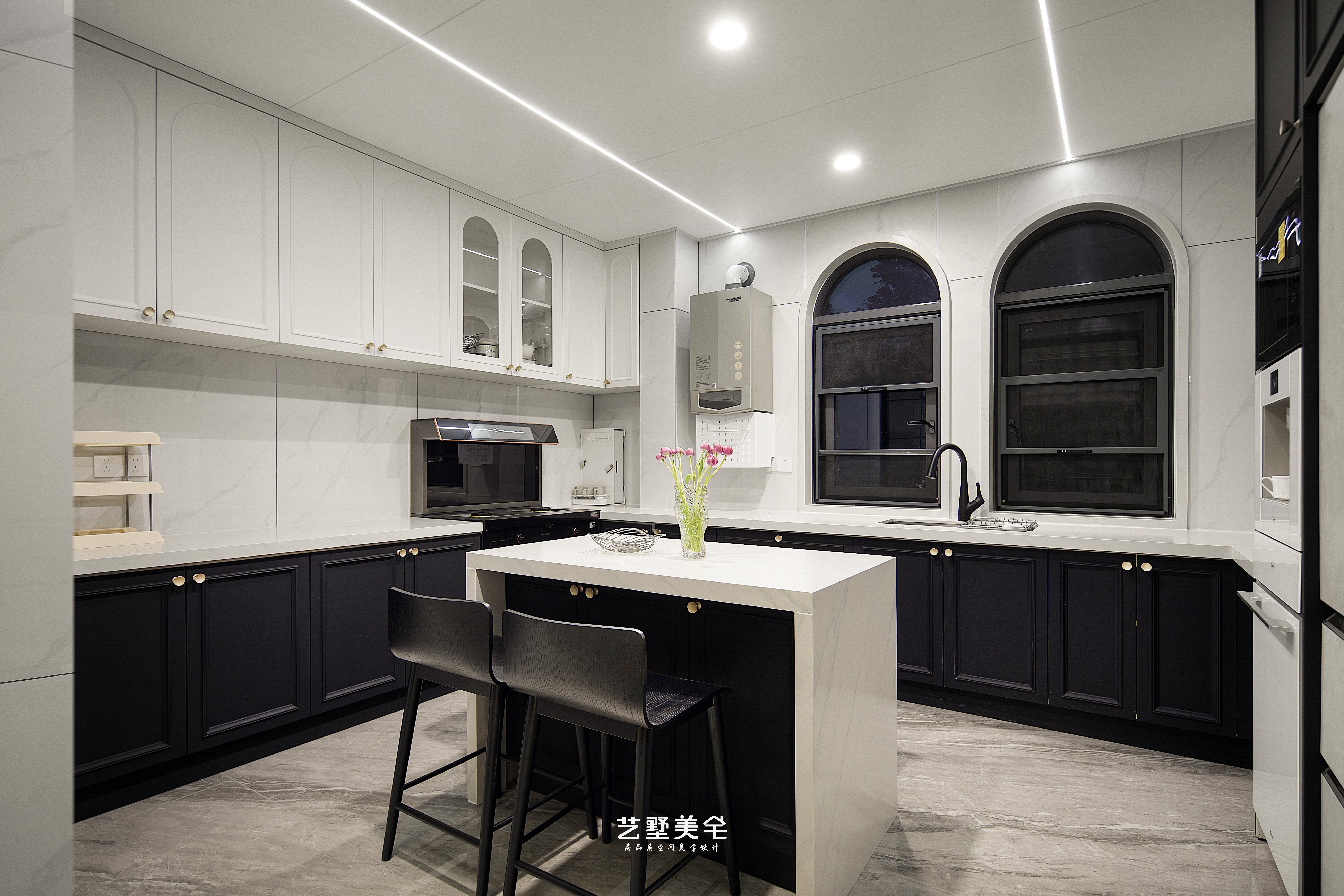 淮南*金地艳澜山 400㎡轻法式别墅设计丨中国淮南丨艺墅美宅设计-21