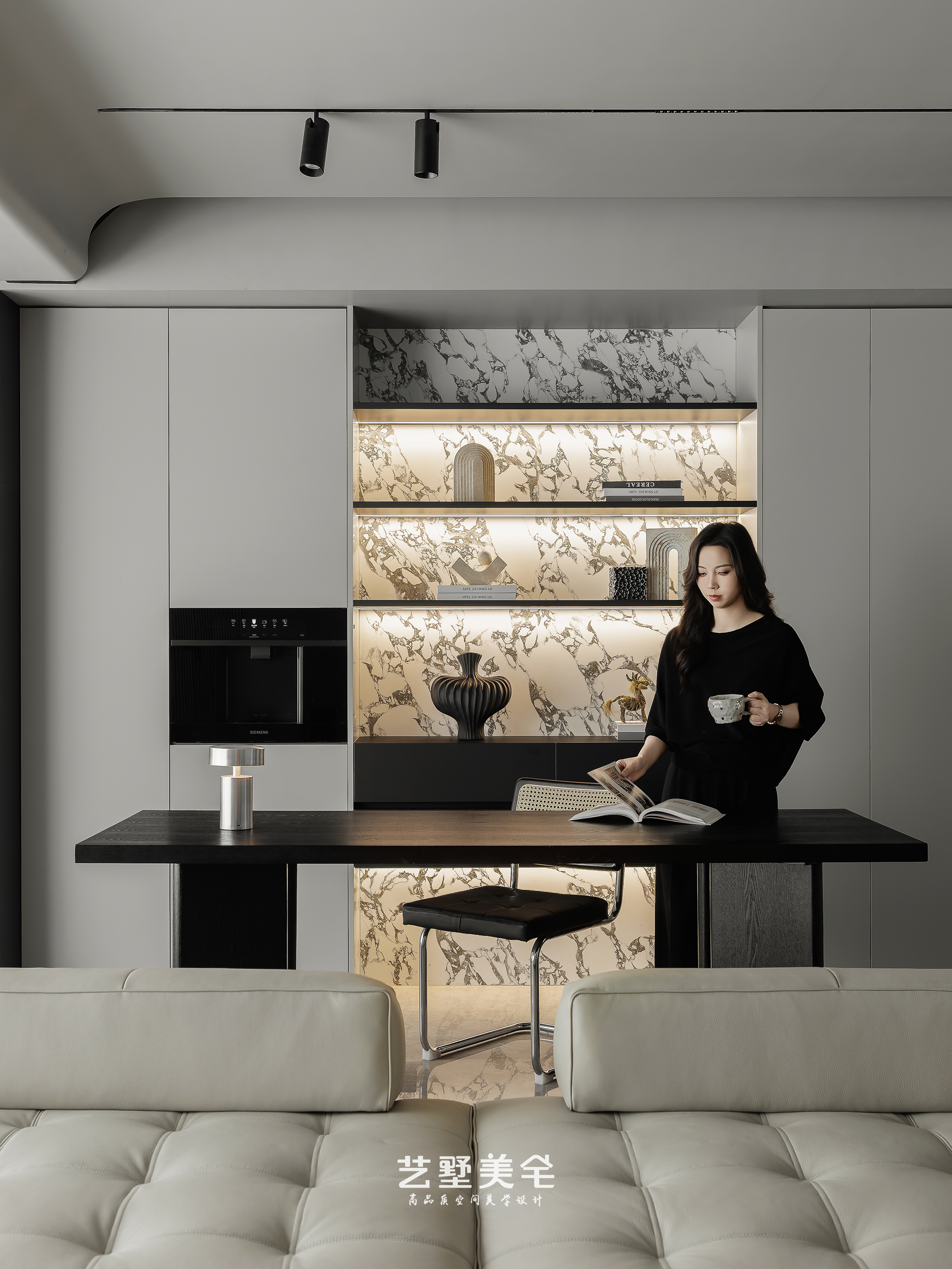 139㎡高级灰克制美学 现代高级感栖居丨中国合肥丨艺墅美宅设计-31