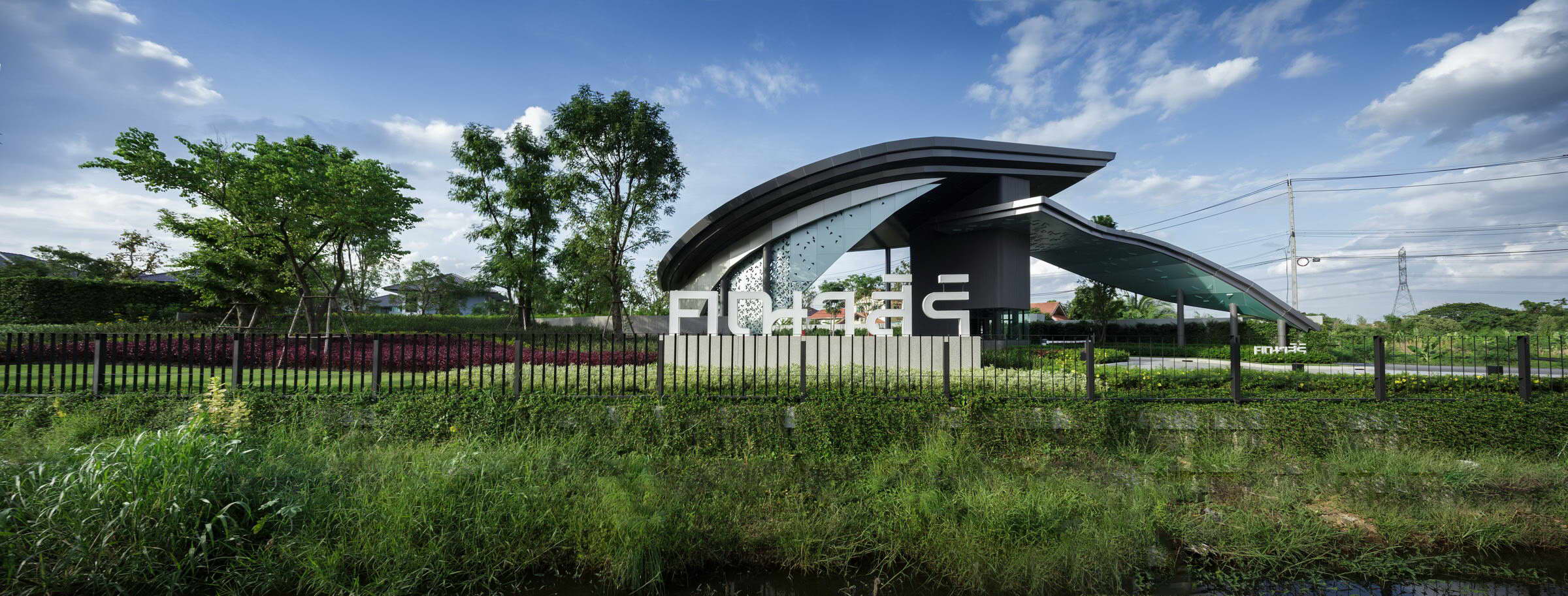 泰国荷花农场入口设计 | 城市与自然的交融-5