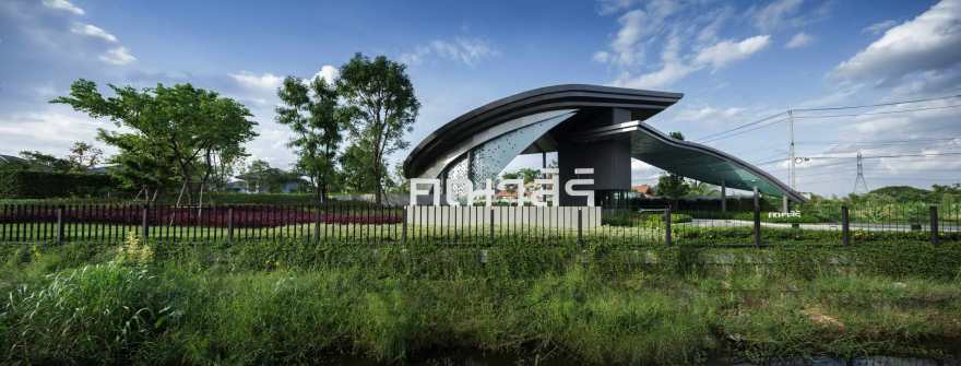 泰国荷花农场入口设计 | 城市与自然的交融-5