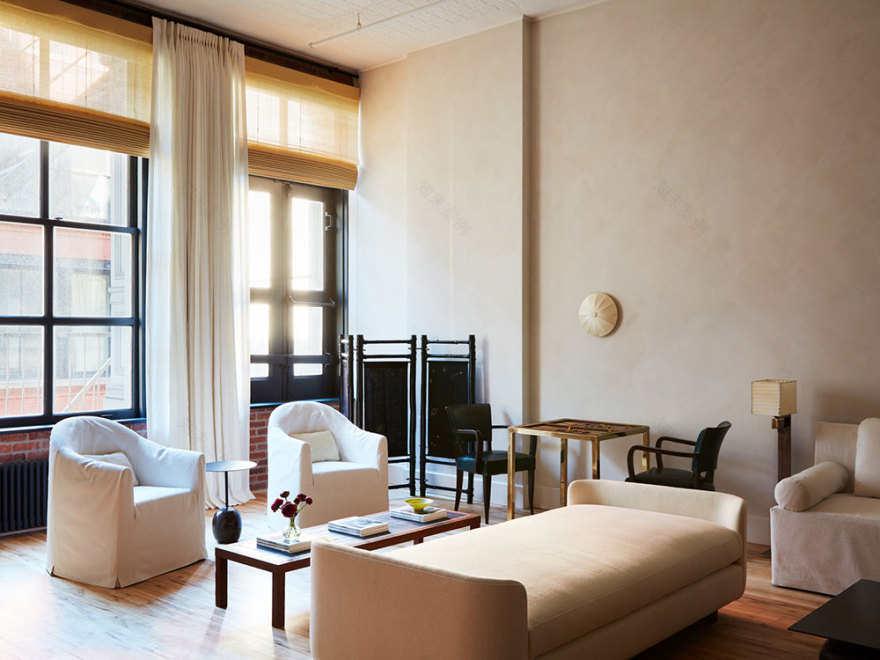 纽约 SoHo 风格优雅阁楼设计-3