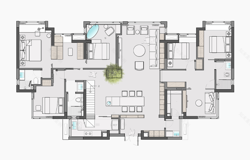 奥园誉山湖丨惠州市尺间建筑装饰设计工程有限公司-35