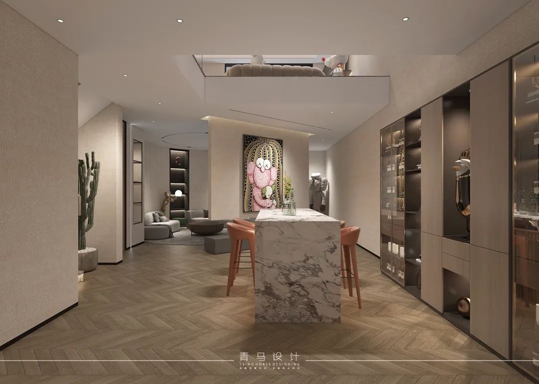 曲江大城400㎡现代别墅丨青马别墅空间设计-69