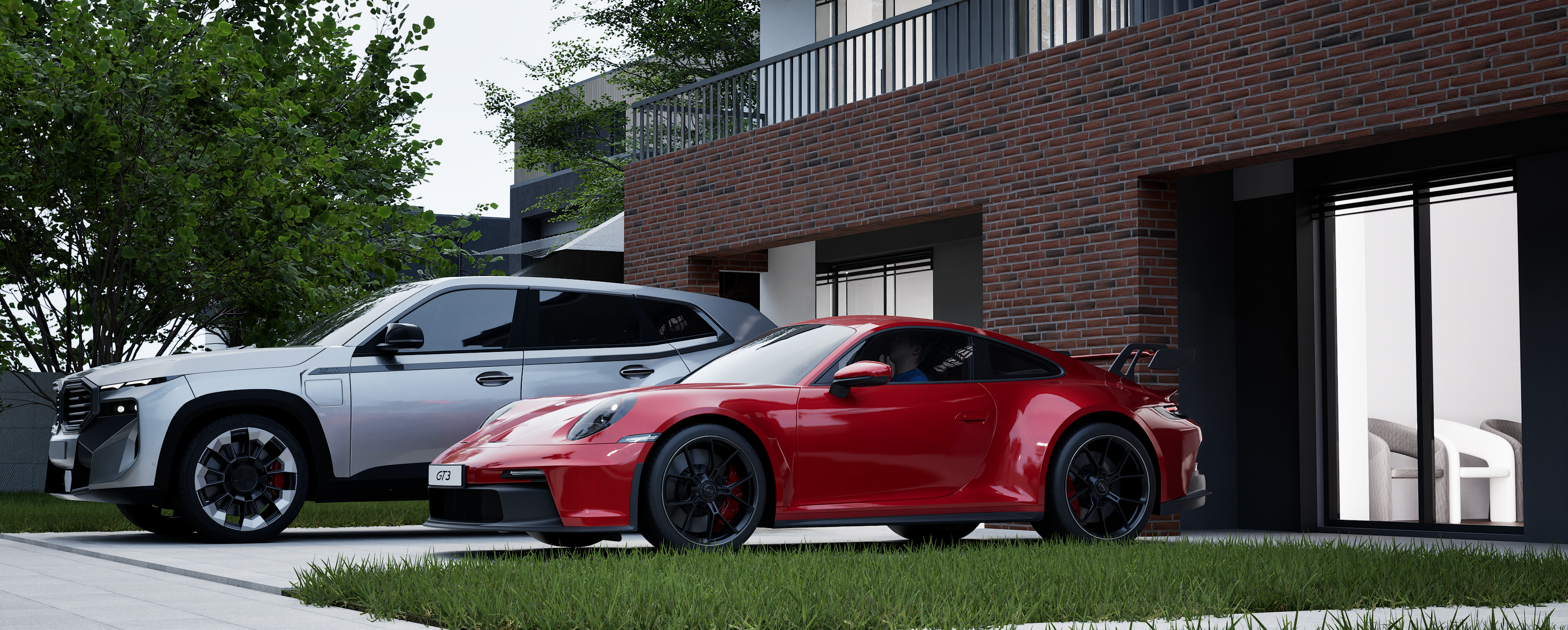 Red, gray and orange-0