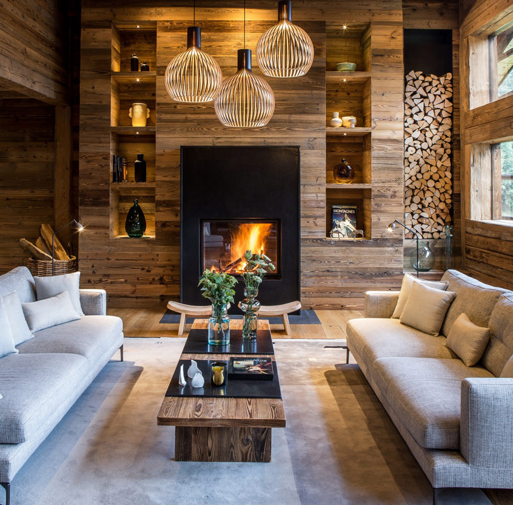 瑞士阿尔卑斯山时尚温馨的 29 卧室木质 Chalet-1