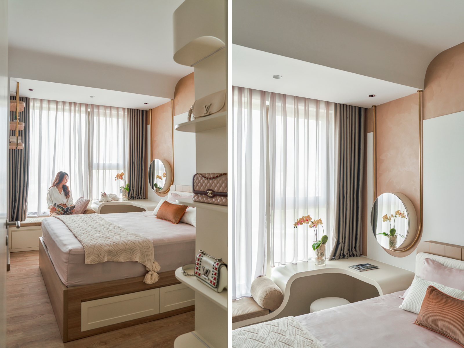 现代奶油风平层丨越南胡志明市-36