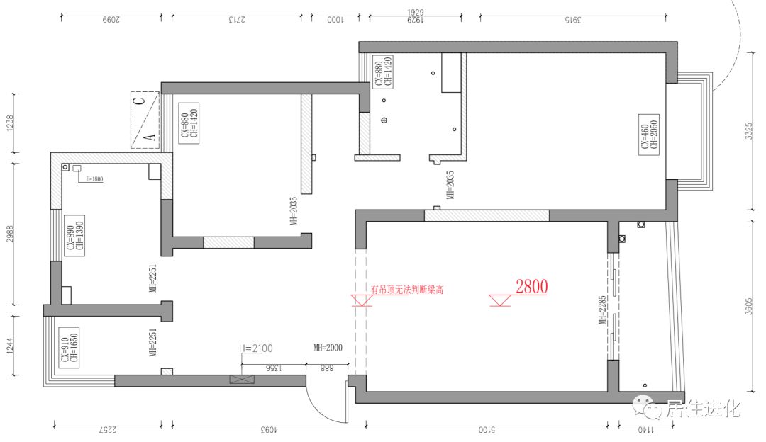 86㎡小户型五口之家 | 多功能改造、双马桶设计、儿童房上下床-29