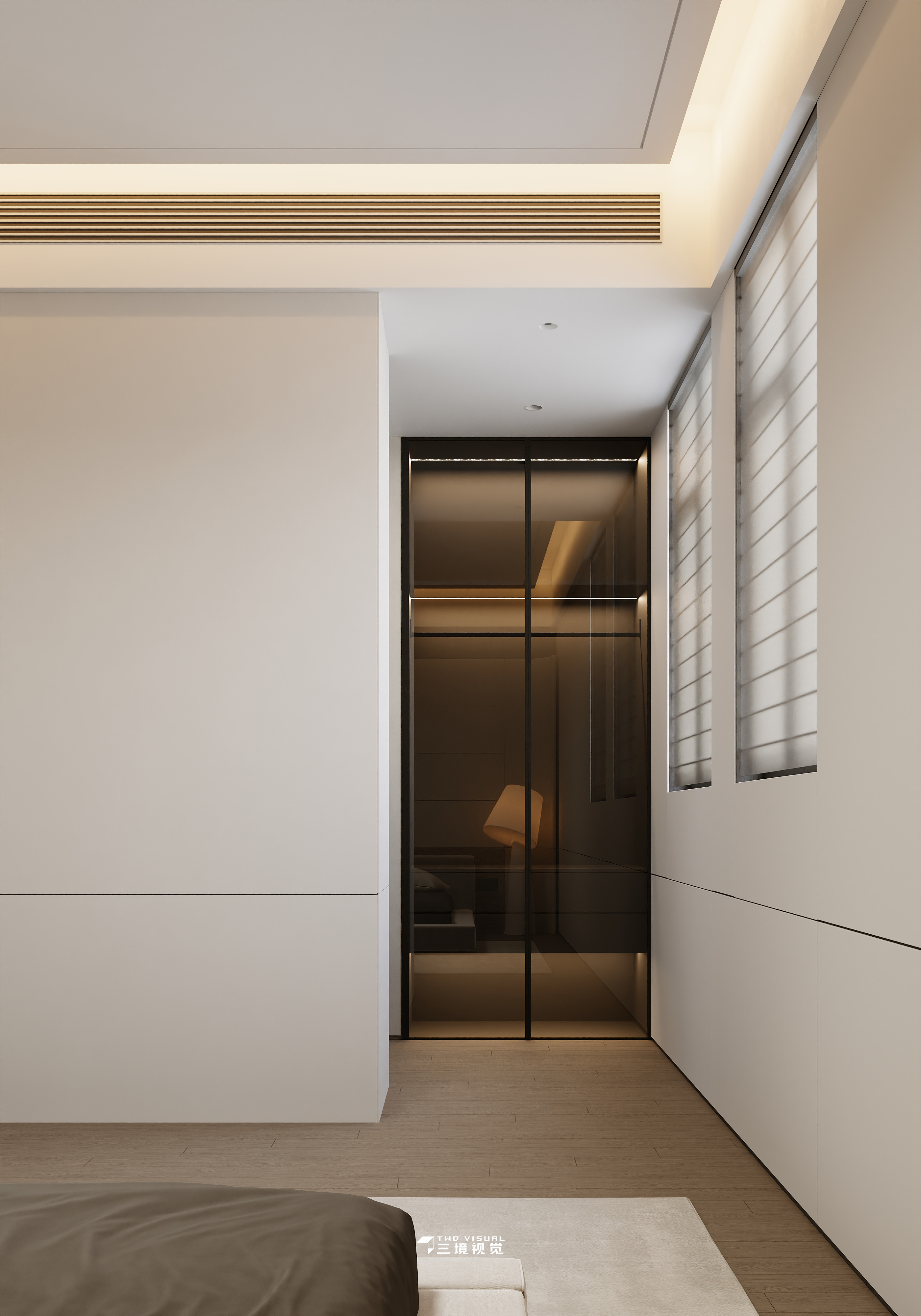 住宅-小户型客厅卧室现代风设计-7