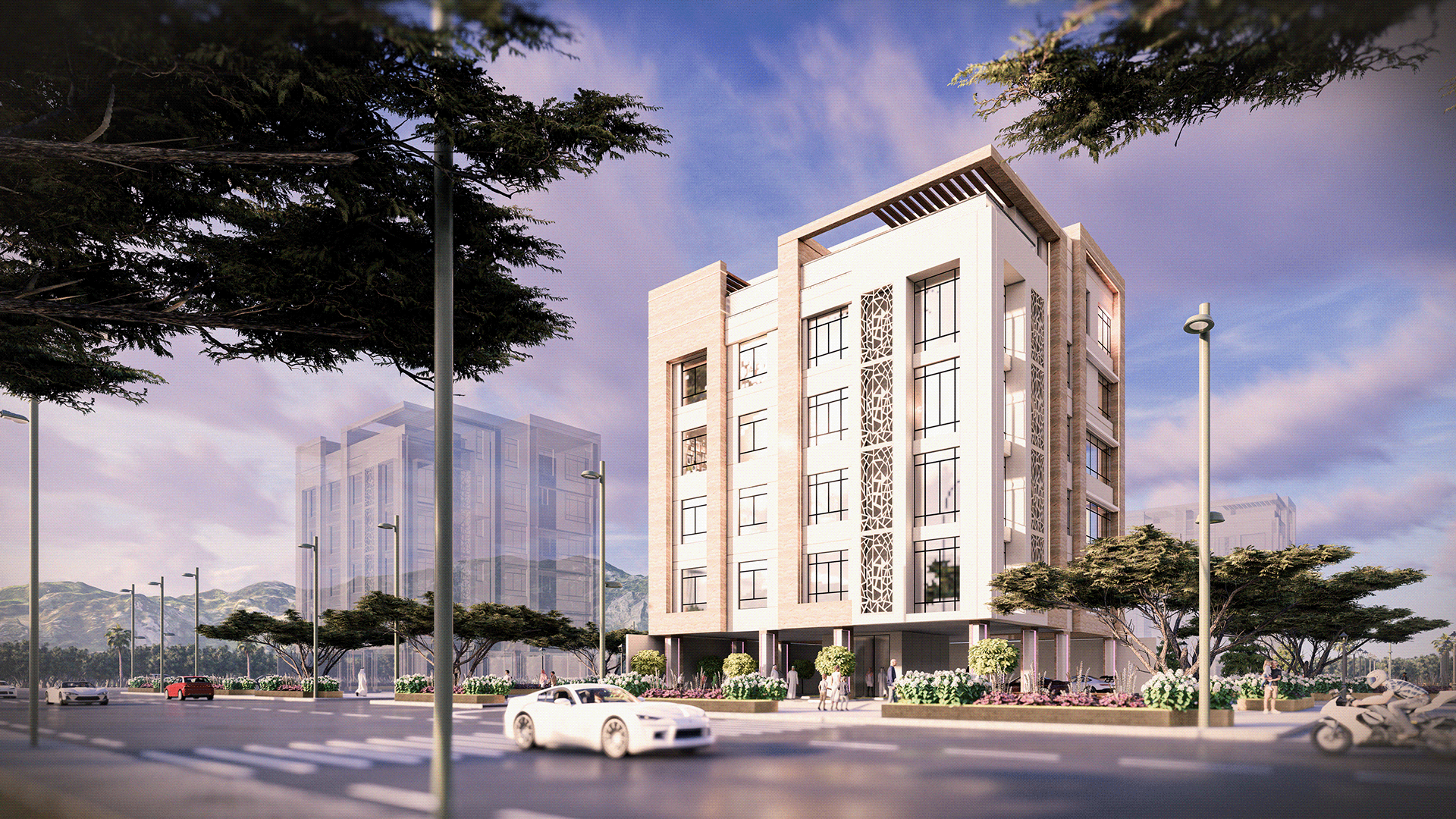 沙特阿拉伯建筑外立面计算机生成图像丨沙特阿拉伯吉达-9