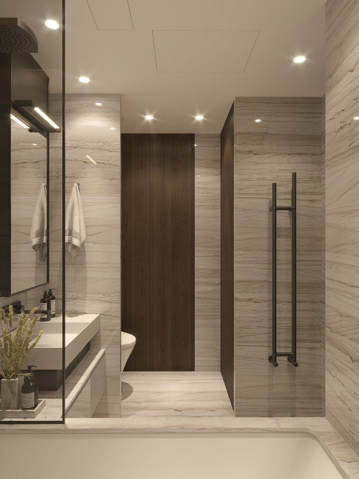 113㎡ 简约风公寓设计-10