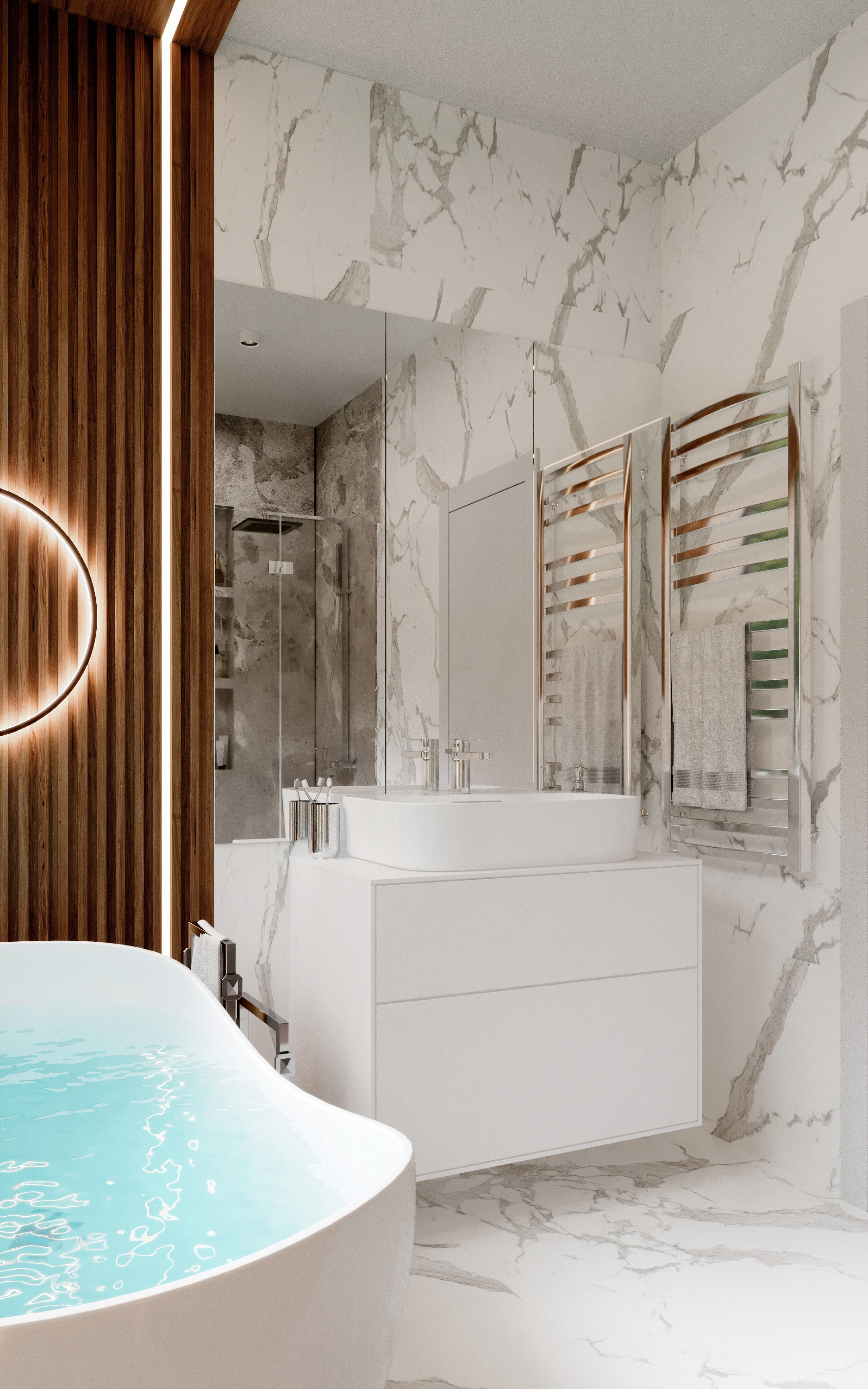 Modern Movable Cabinet with Flexible Interior Design-25