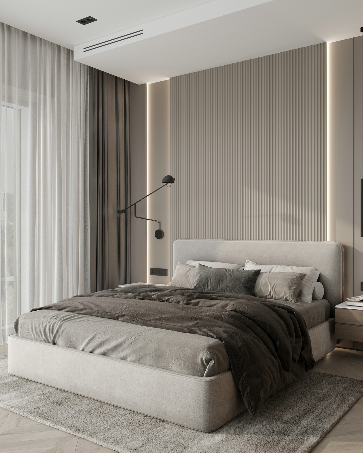 91㎡简约风住宅设计 既精致又有质感！-6