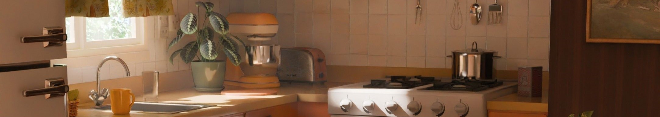 20世纪70年代厨房3D项目-0