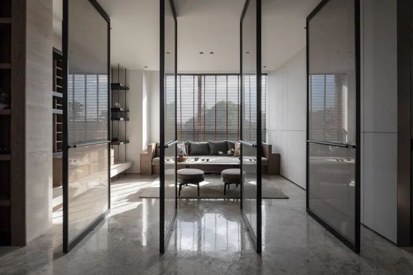 现代叠院建筑丨是然建筑摄影-88