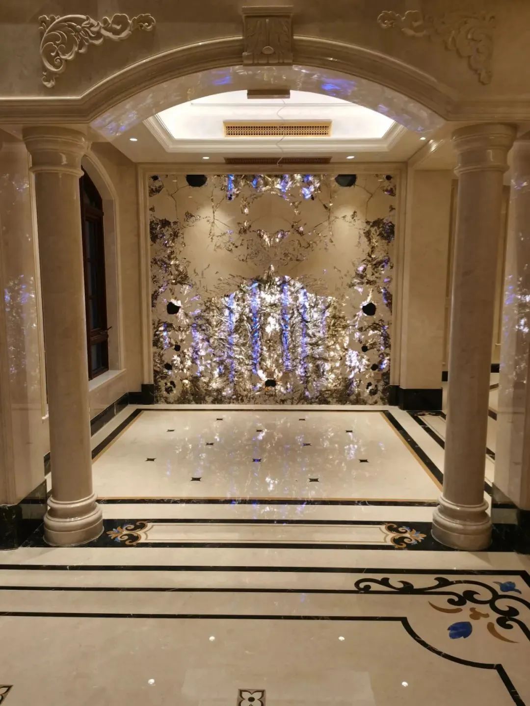 别墅大理石装饰实拍案例丨中国随州丨叶胤祥设计事务所-10