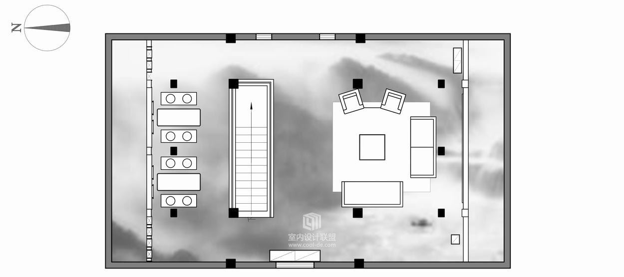 鸿鹄设计：◤吕城◢【丹阳】300㎡新中式-30