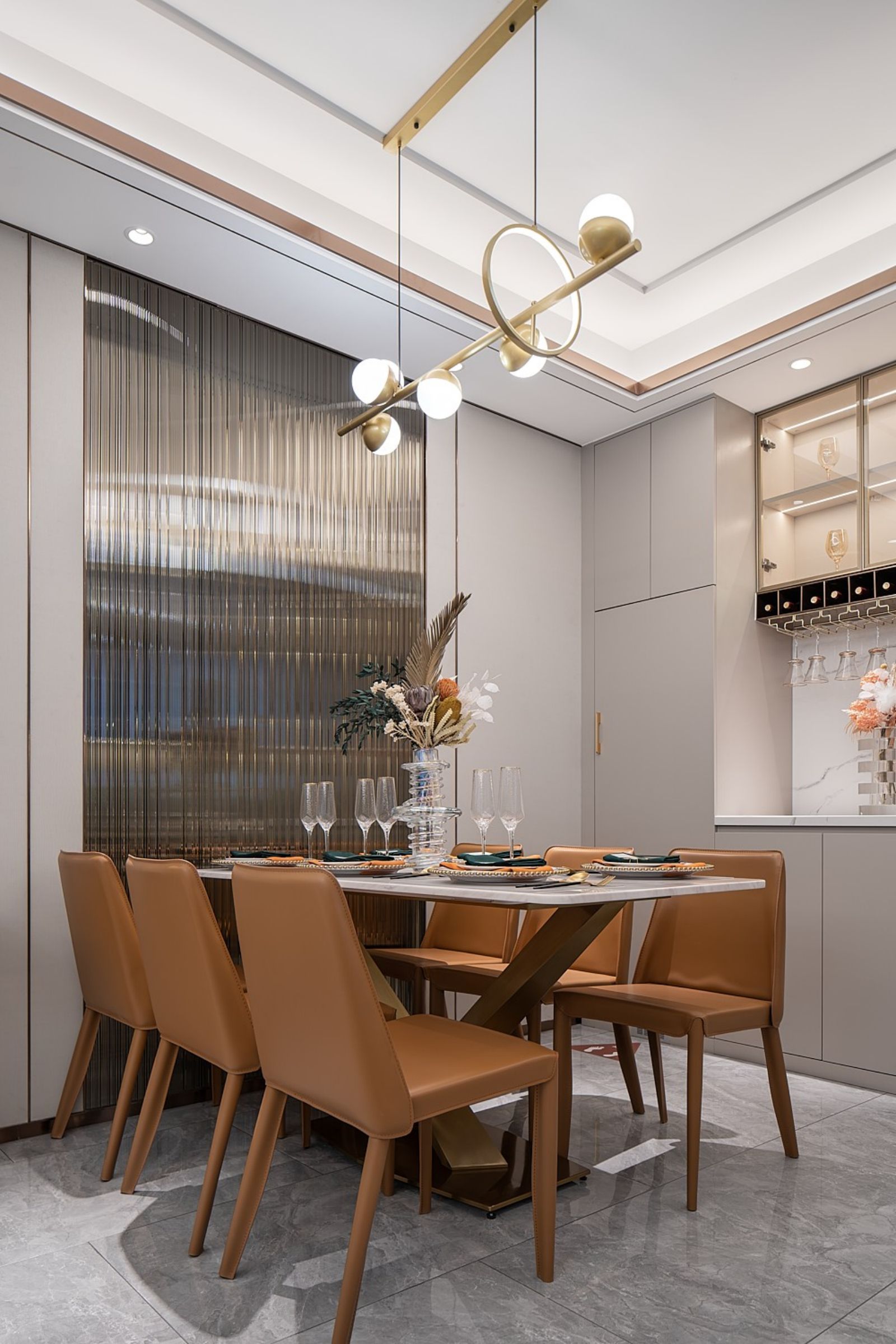 现代客餐厅,卧室,儿童房设计丨中国驻马店丨运成设计-12