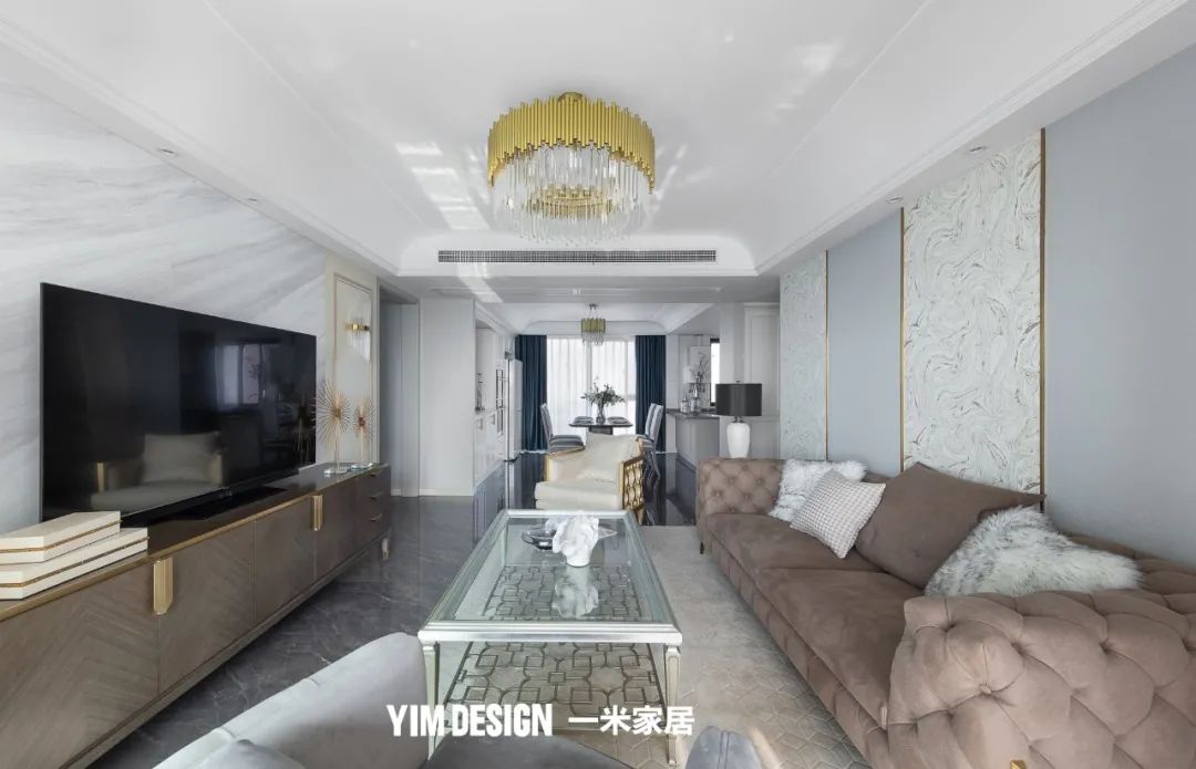 湖景轻奢美式宅丨一米家居,有料美学-10