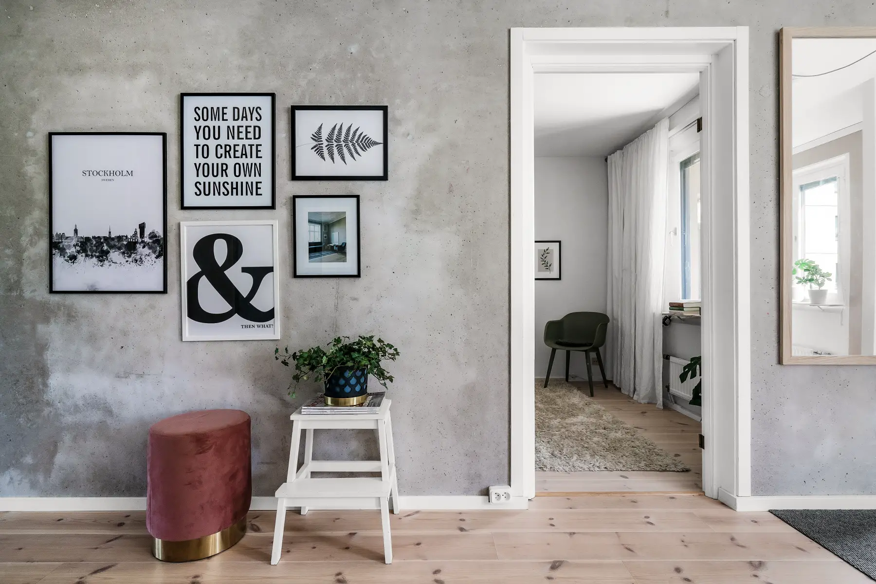 绿色阳台家庭公寓的现代魅力设计-7