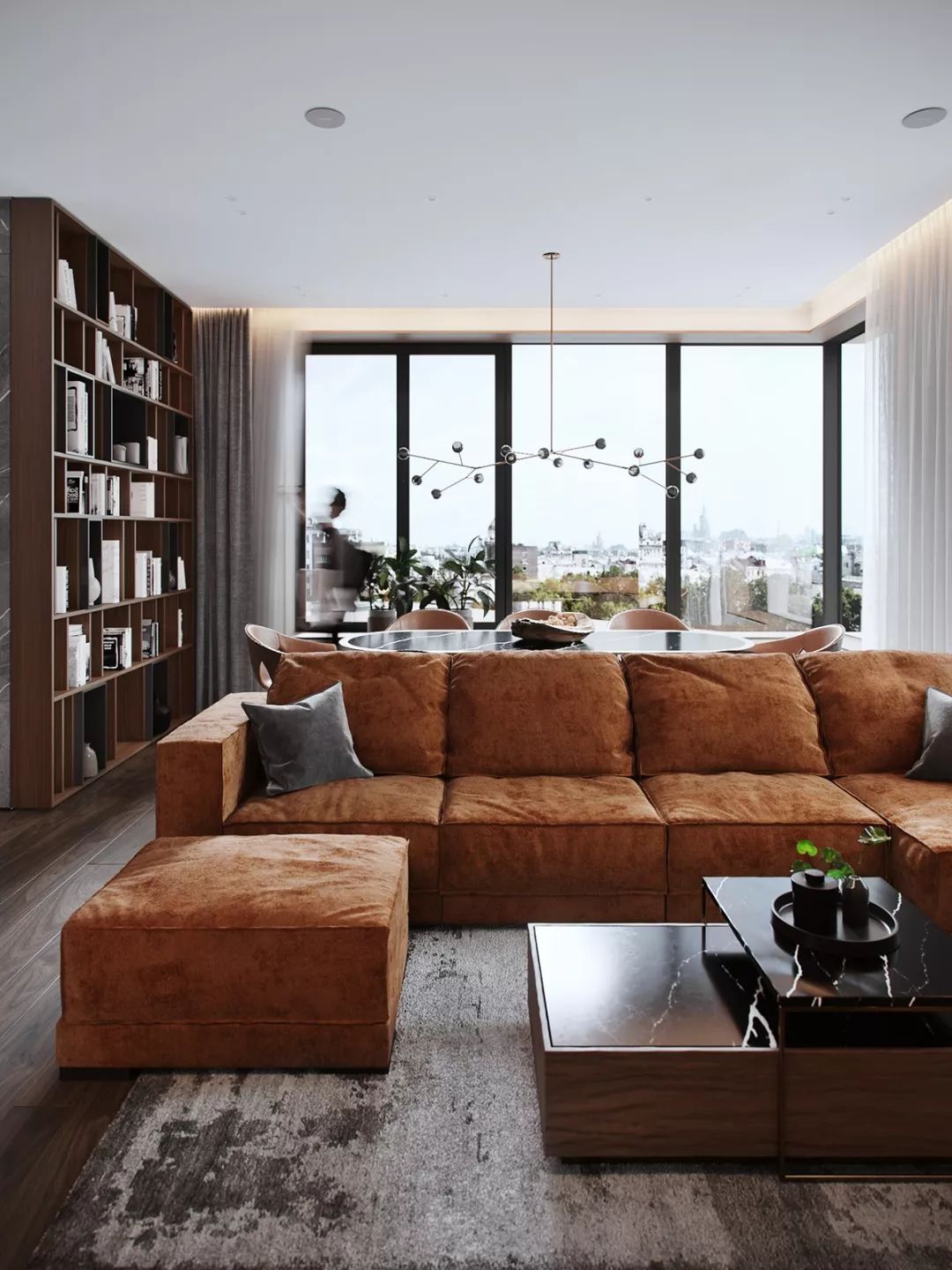 125㎡简约时尚温婉家居设计-13