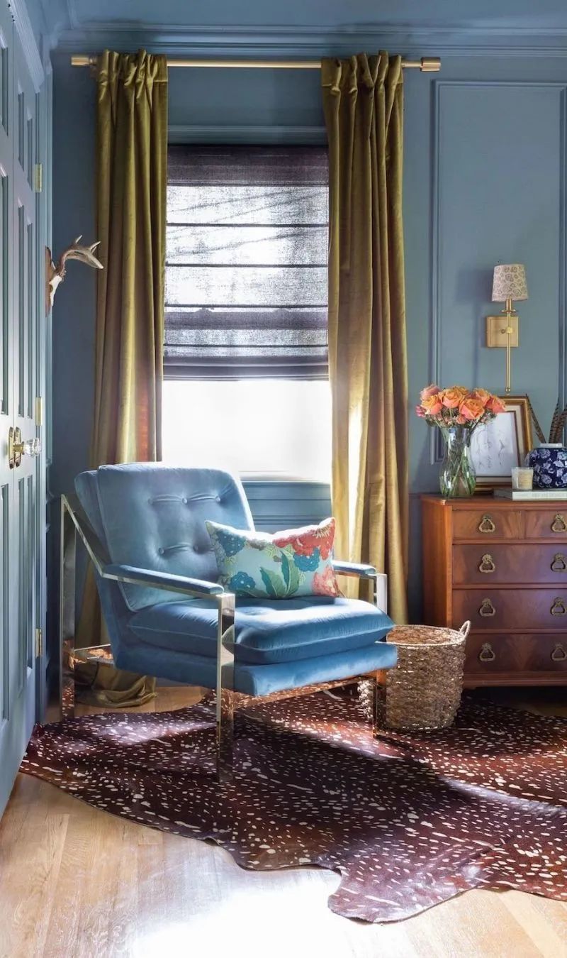 黄色系空间设计丨紫苹果装饰-78