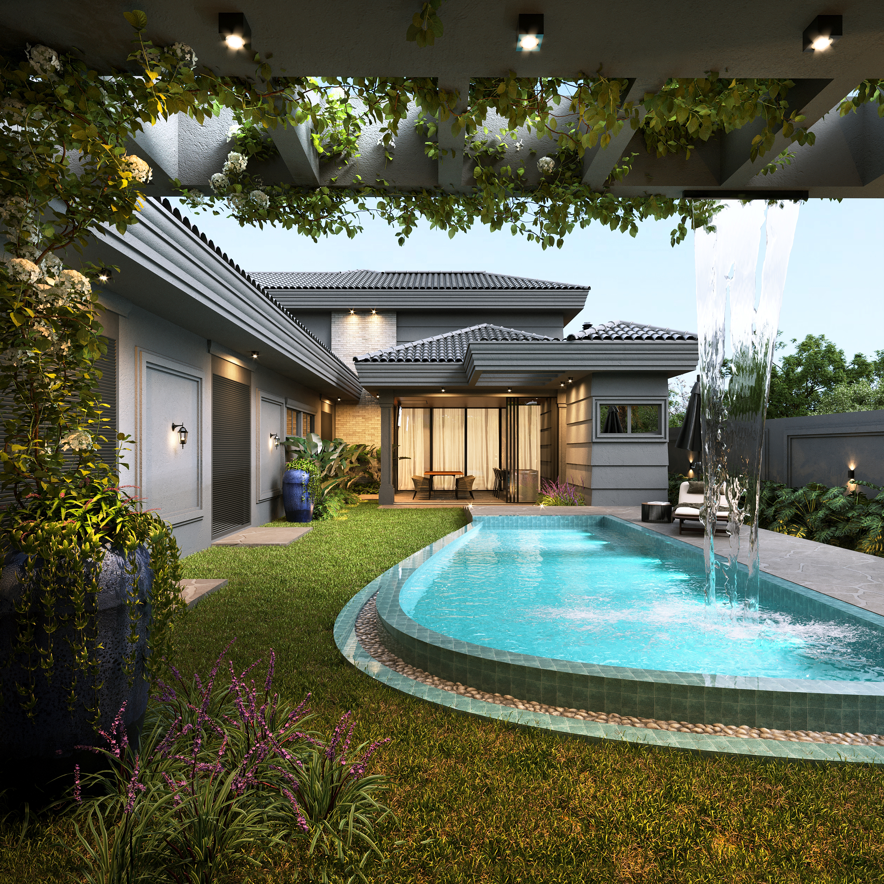 新古典主义风格的房子丨Montani 3d Studio-10