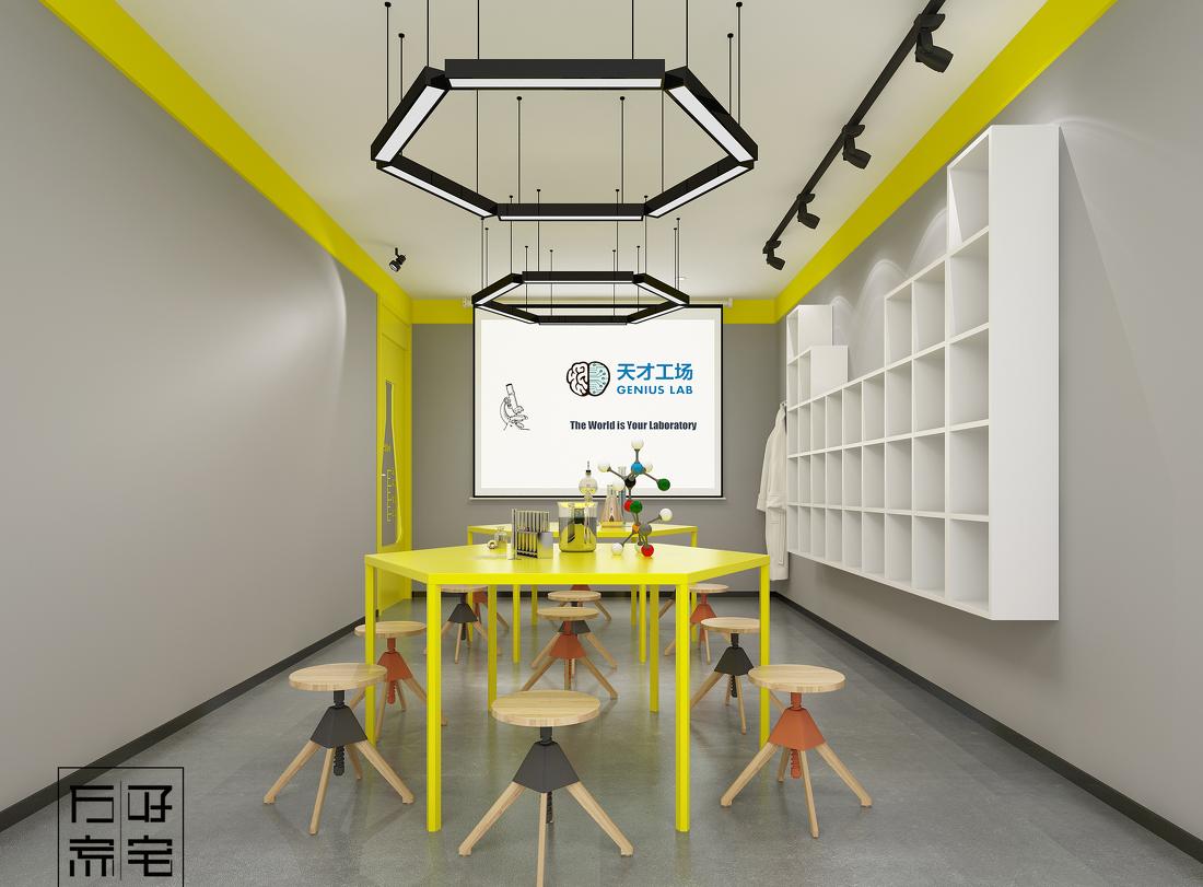 
天才工场380m²儿童实践智力开发教育空 -6