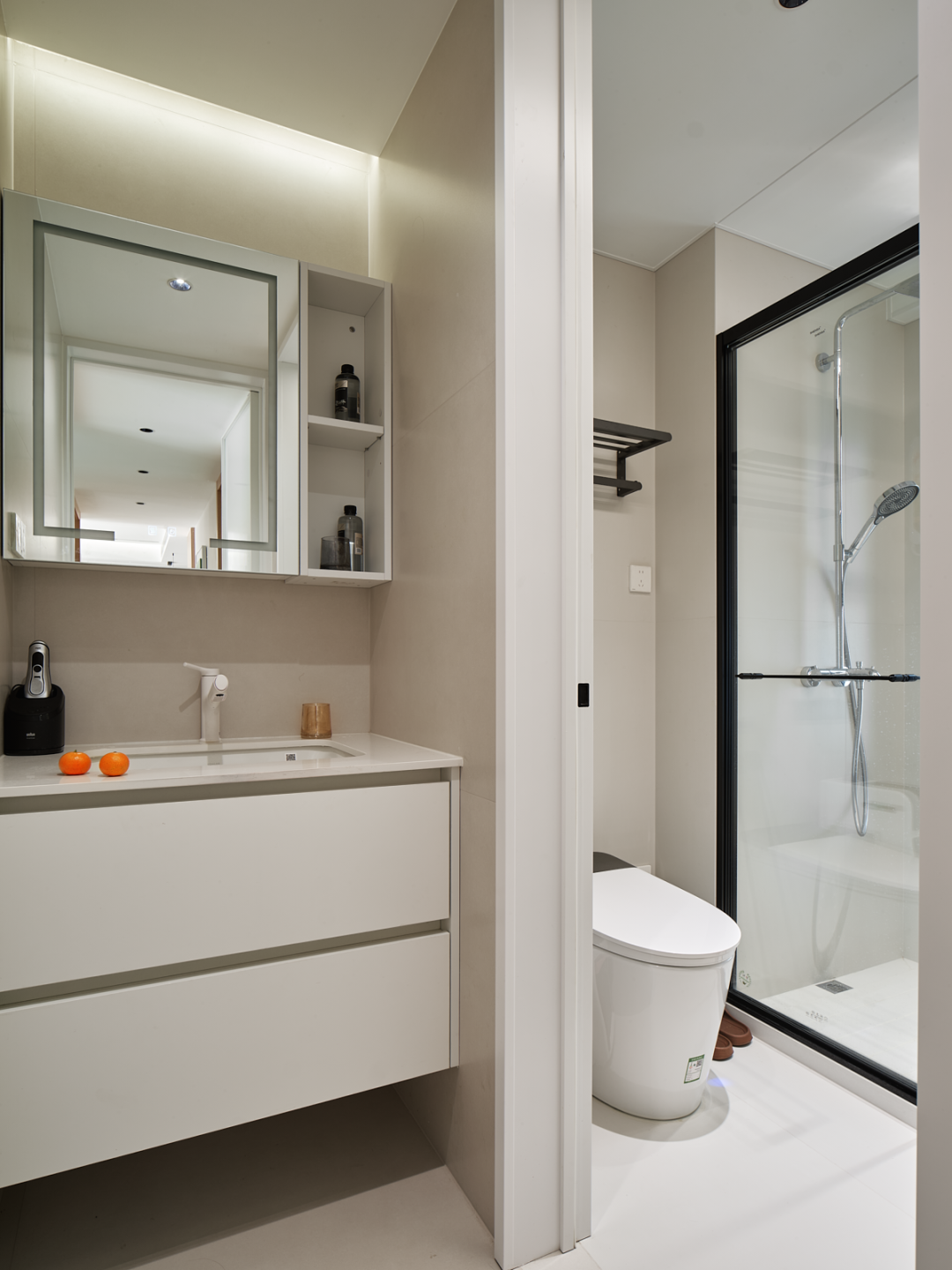 90平现代+原木奶油风家装丨中国闵行丨上海欧碧雅空间设计-31