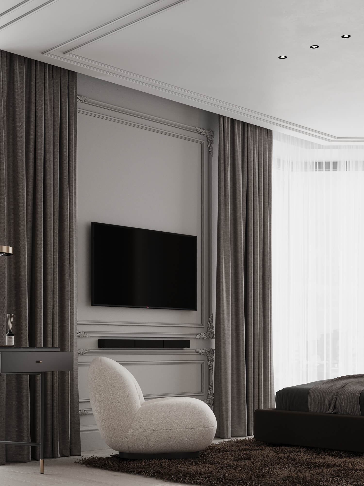 90㎡高级灰色系公寓设计 至素至简，气质非凡！-21