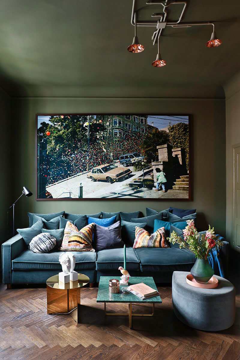 大胆色彩打造独特斯堪的纳维亚公寓-6