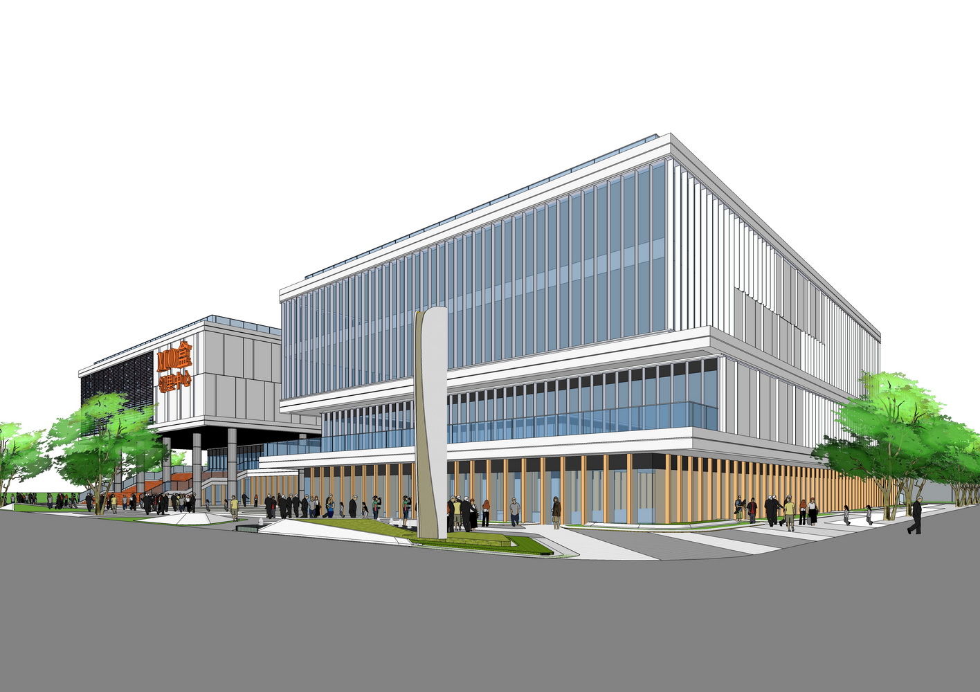 湖州市钟管镇邻里中心SU模型-7