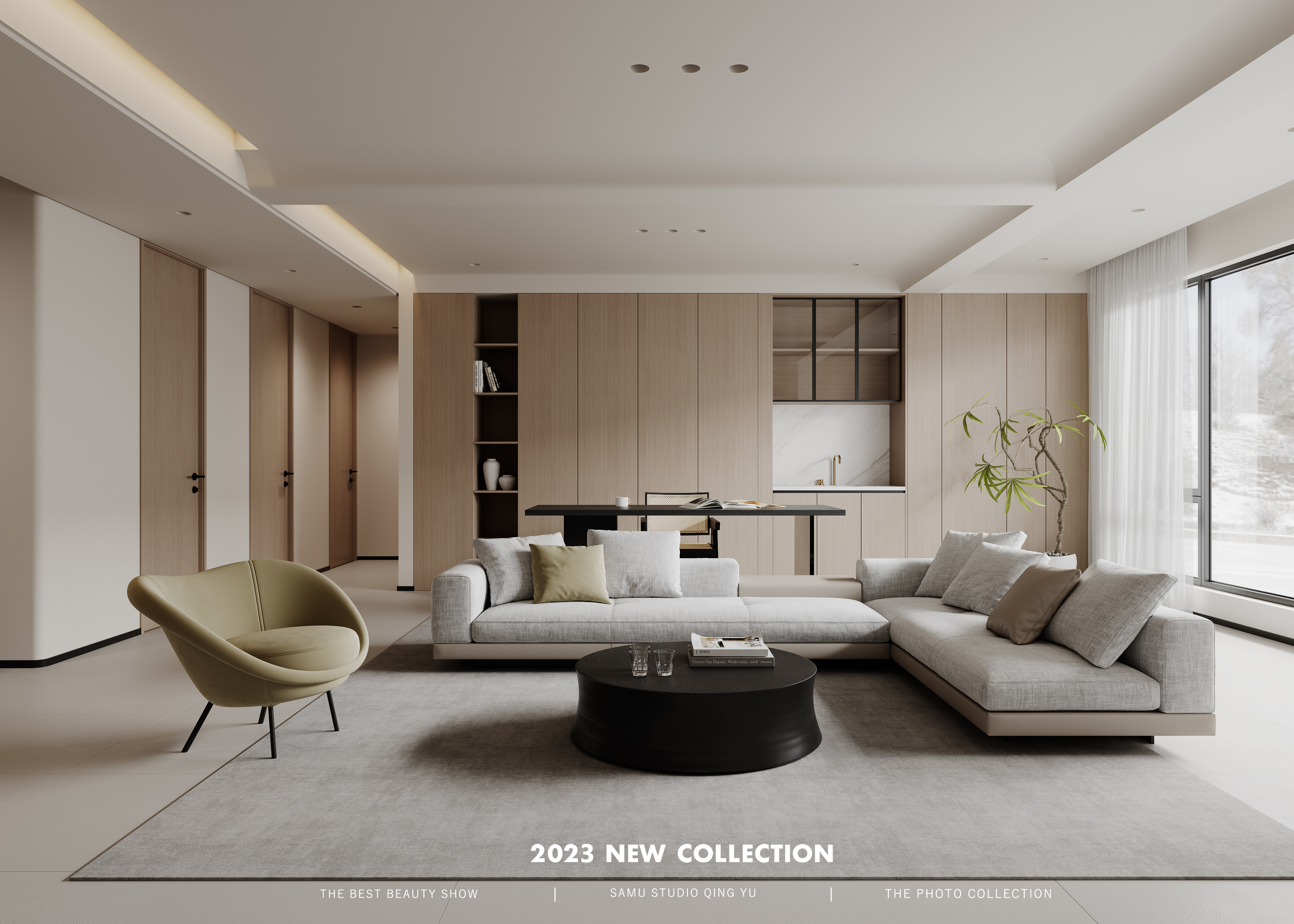 奶油风室内设计案例-9