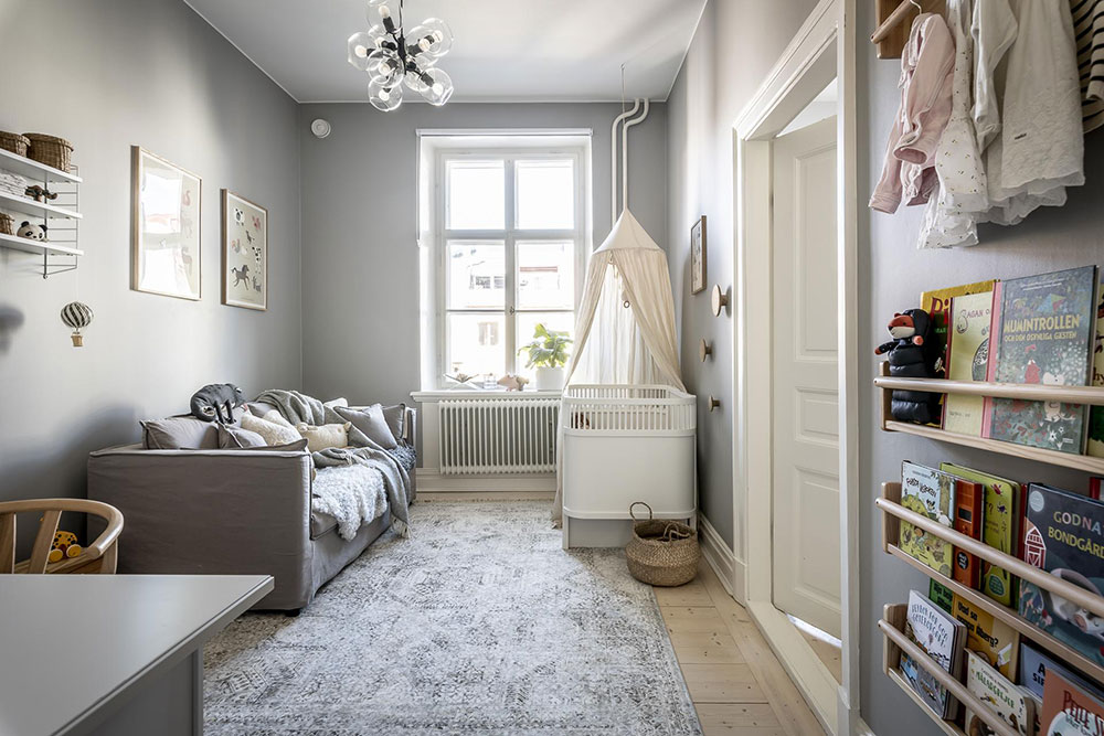 哥德堡 92 平米简约公寓,蓝调卧室引人入胜-22