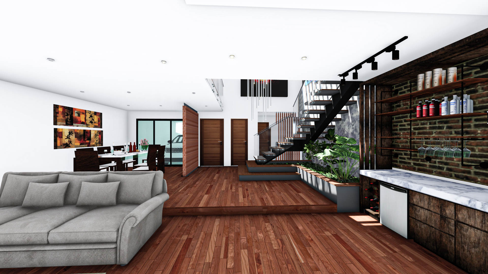 一楼房屋设计丨哥伦比亚-7