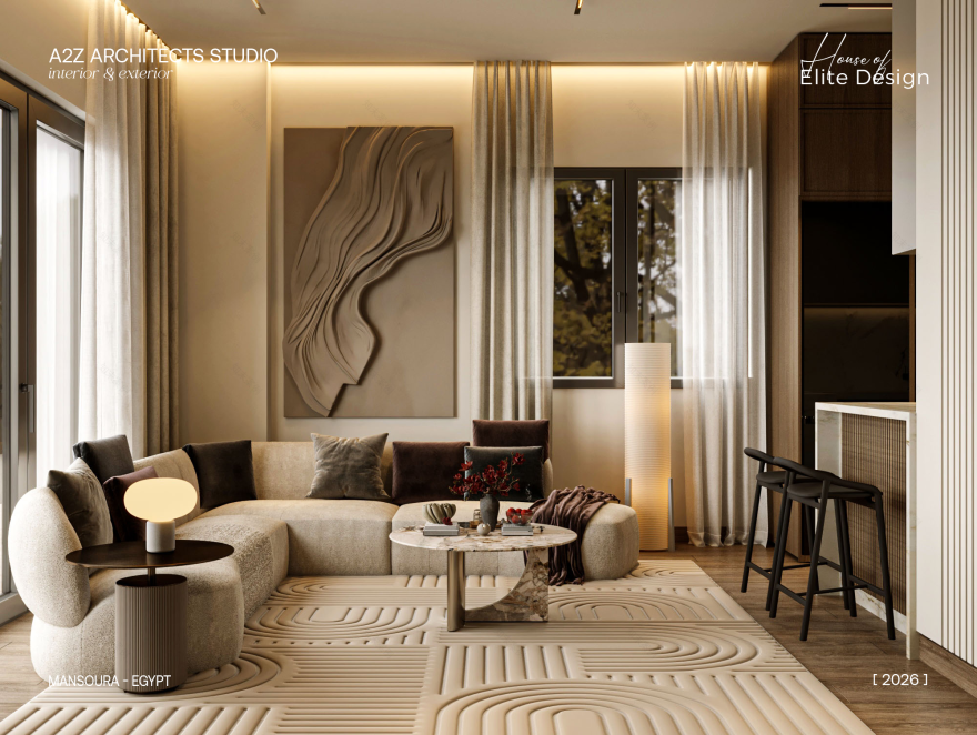 奢华生活 + 厨房
注:原内容 Lu·ury 推测是 Luxury 的拼写错误,这里按 Luxury 来翻译 丨埃及丨A2Z Architects™-7