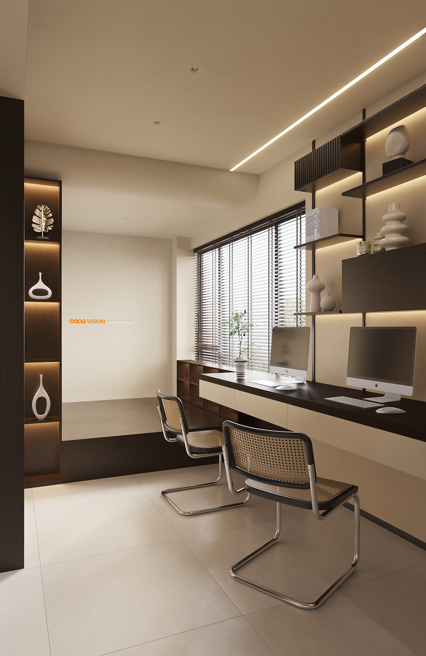 靠背视觉 2022 年中下旬家装效果图表现作品-96