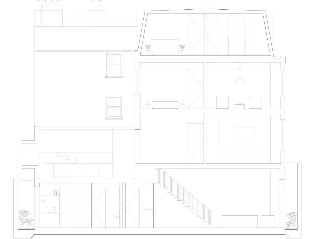 伦敦住宅的黄铜魅力-66