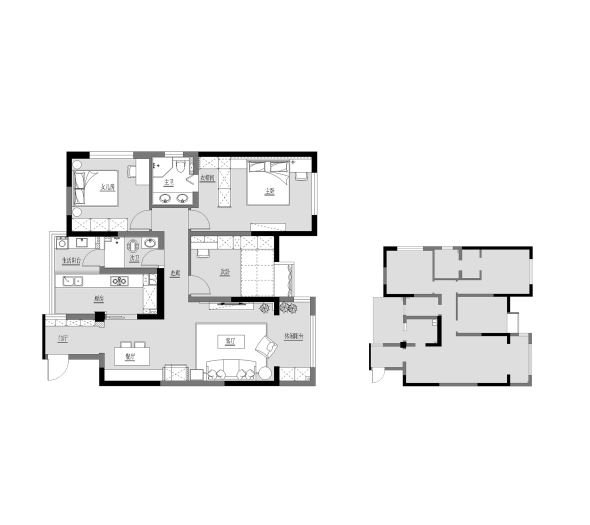 北欧风轻复古宅丨中国成都丨清羽设计-16