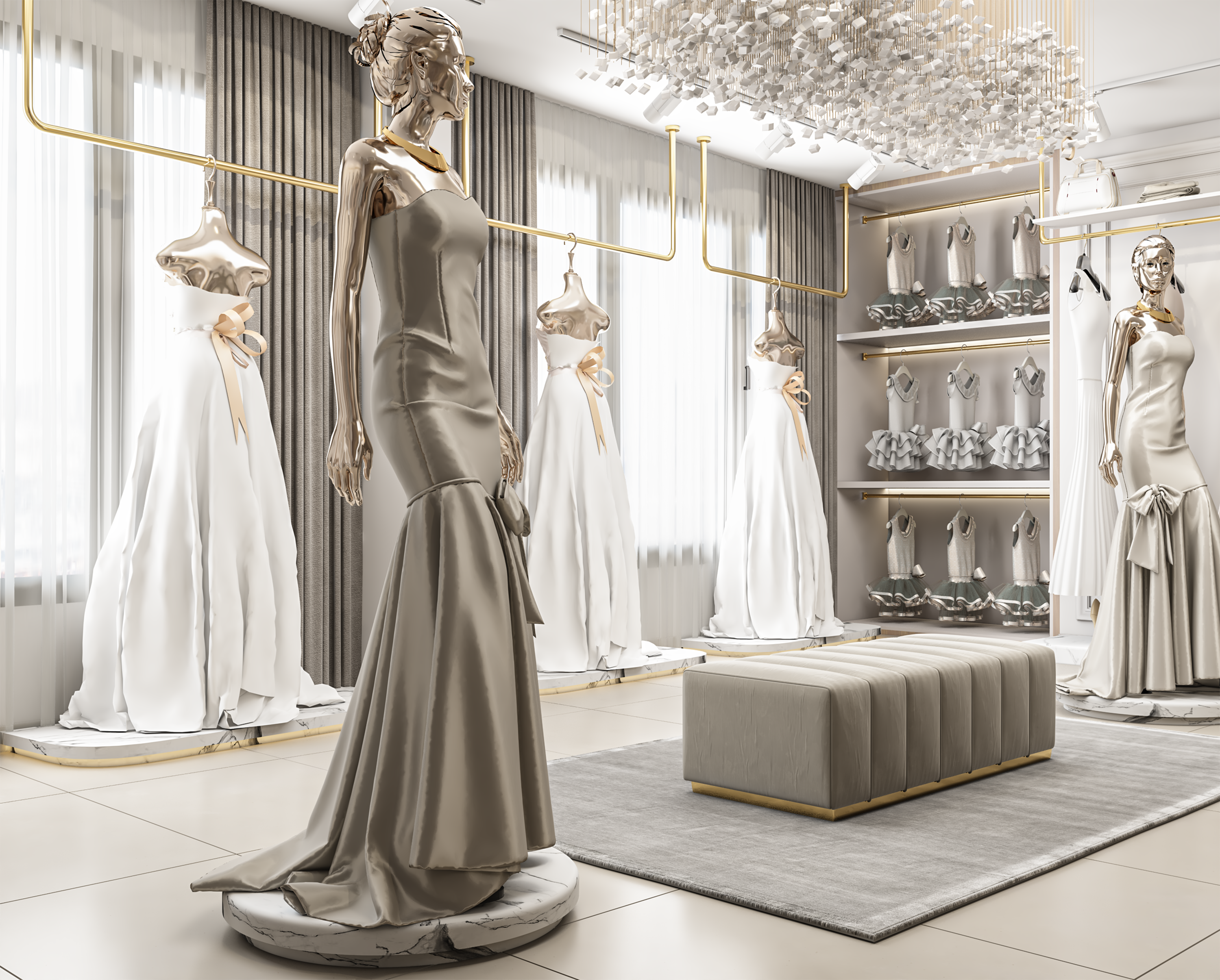 BAYAN Beauty Lounge 新娘婚礼店设计丨约旦扎尔卡-15