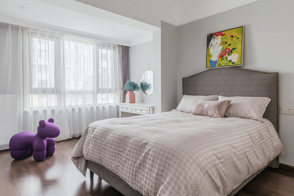 合肥蓝调别墅,美式简美风格的温馨三世同堂之家-41