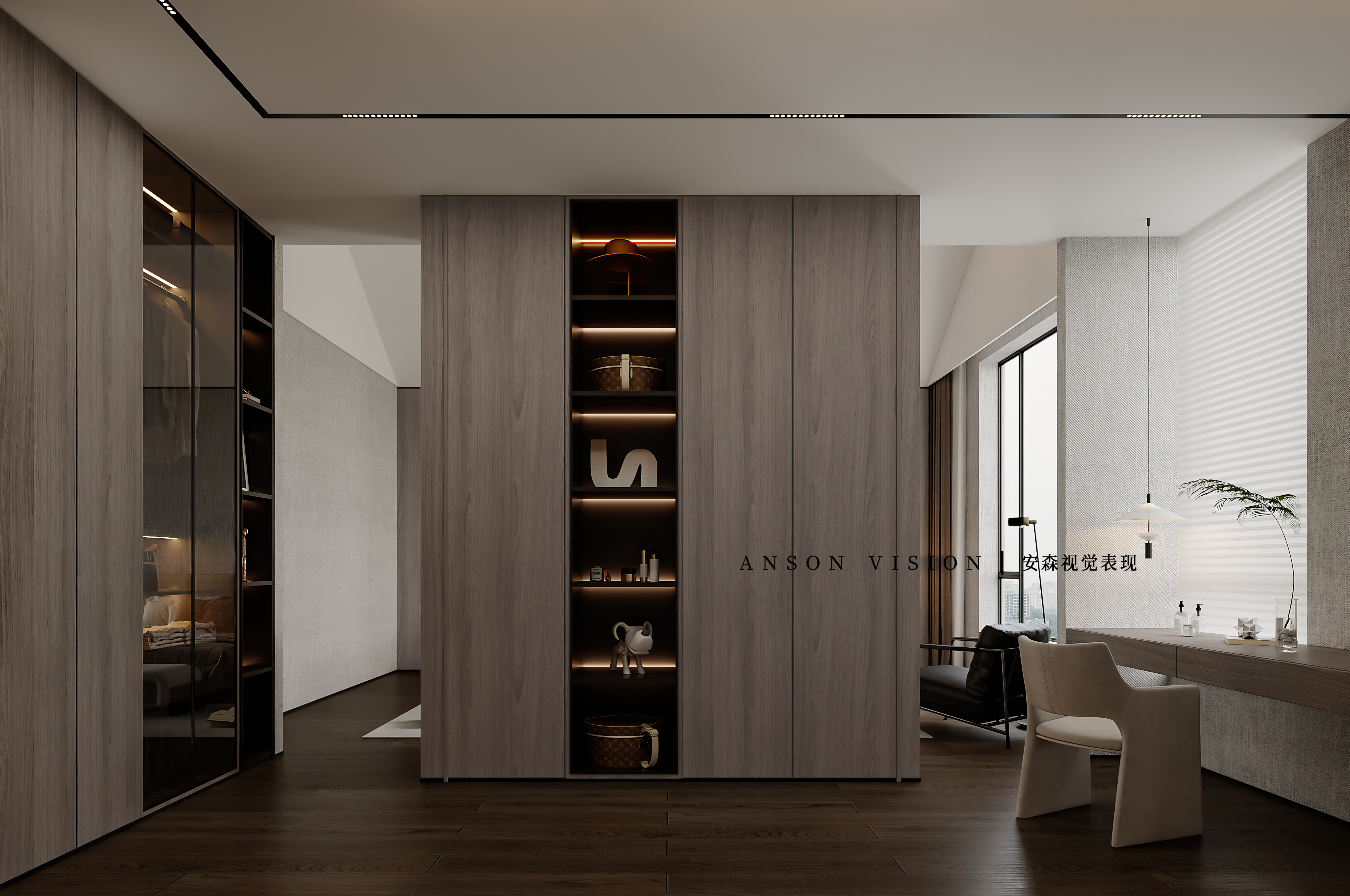 新中式别墅效果表现丨Ansonvision·蒙头睡-15