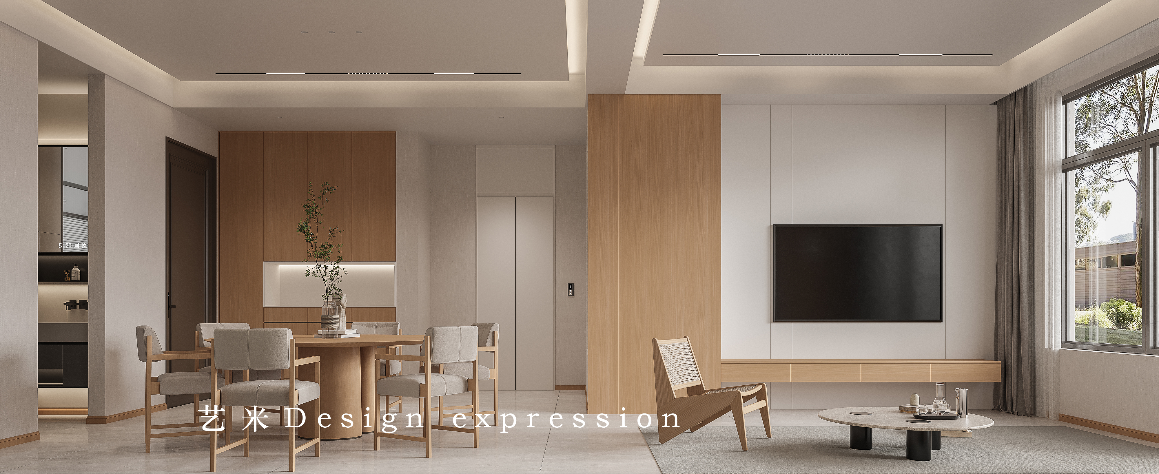 原木极简别墅-艺米效果图-5