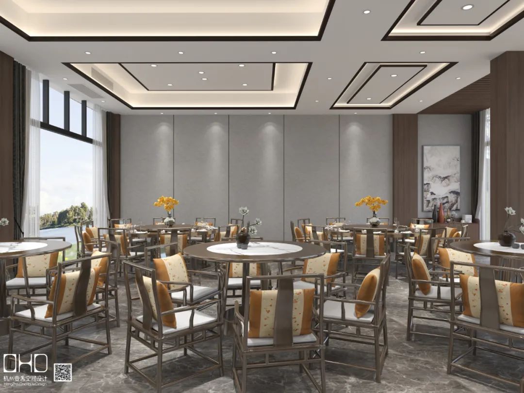 阳陂湖生态湿地景区餐厅 | 新中式风格的演绎-17