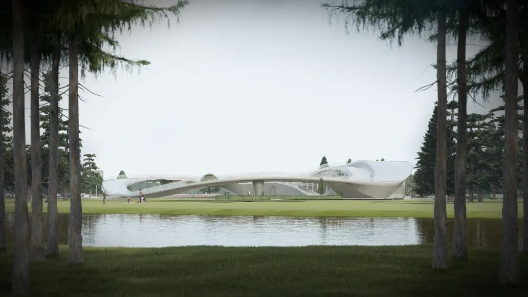 郑州二七区公园展厅——空中云朵般的景观建筑-13