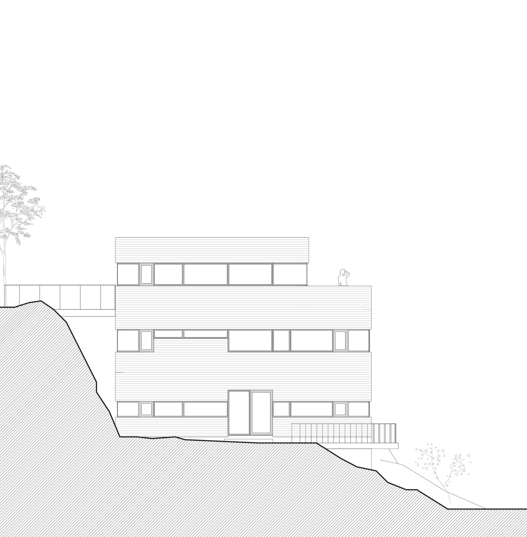 挪威别墅设计，岩石与玻璃的现代演绎-27